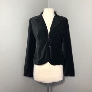Laundry by Shelli Segal Black Velvet Jacket 6